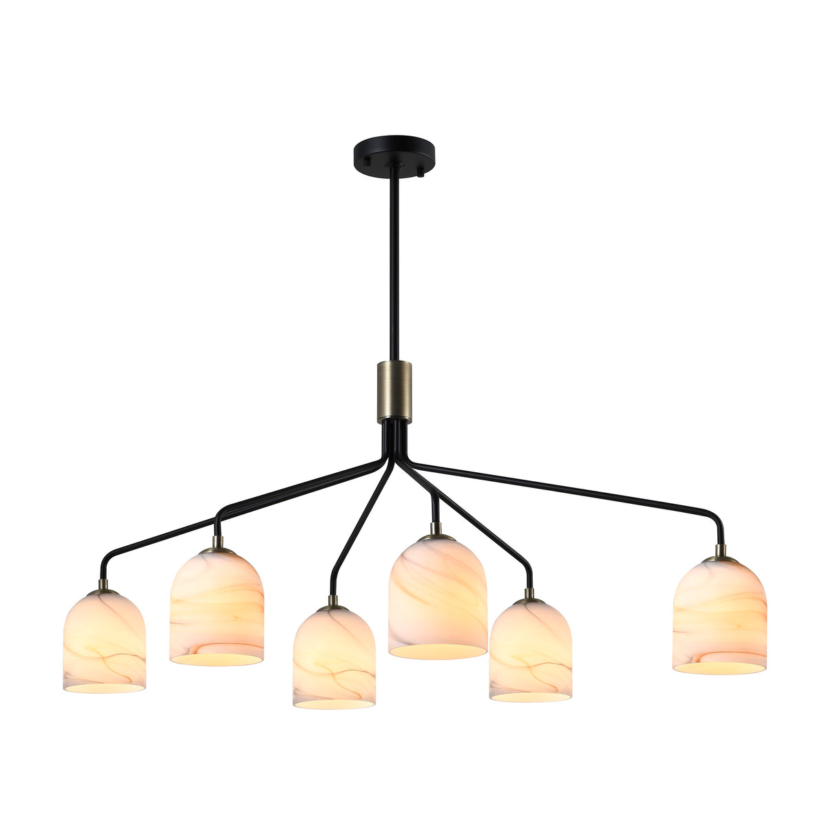 Crema 6 Light Chandelier