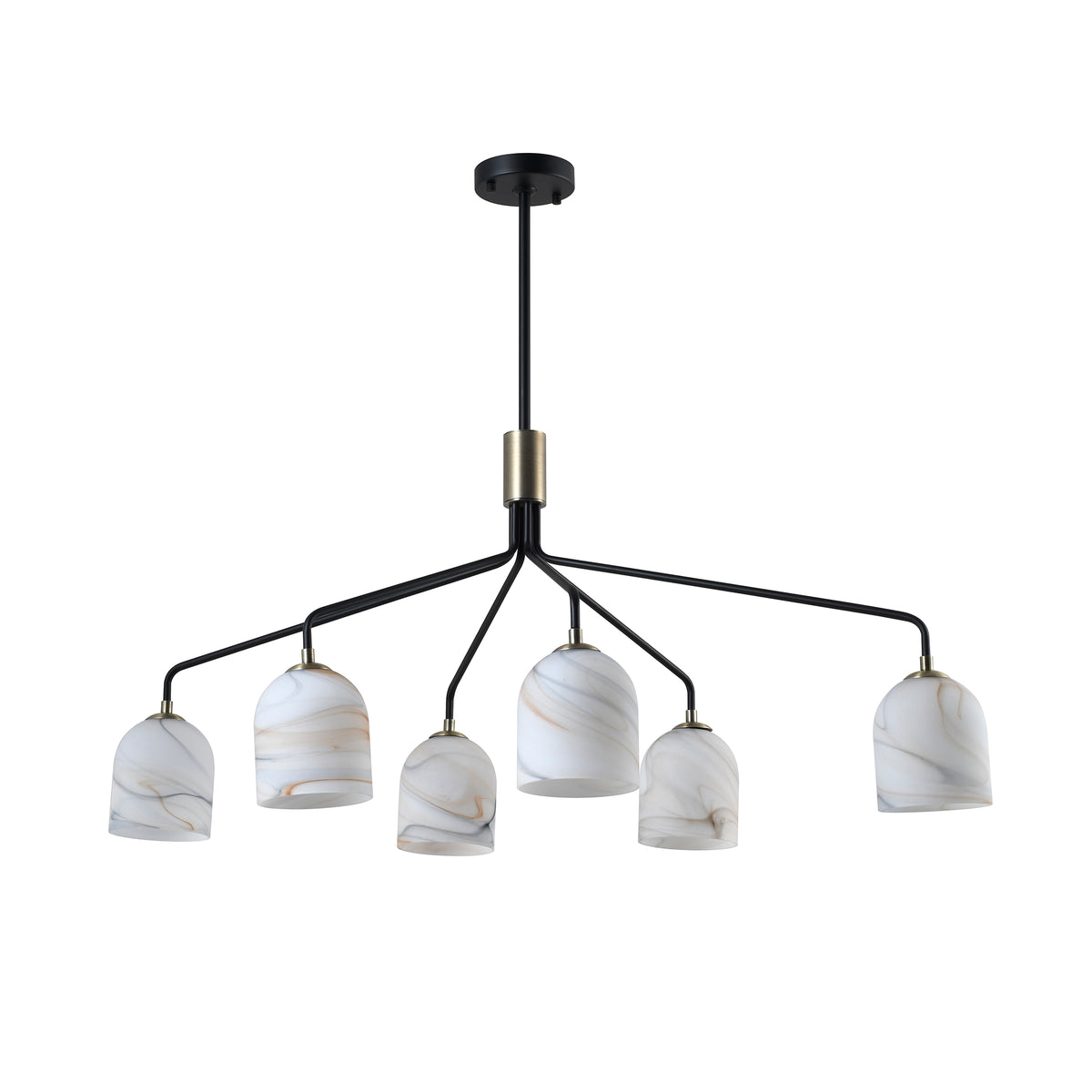 Crema 6 Light Chandelier