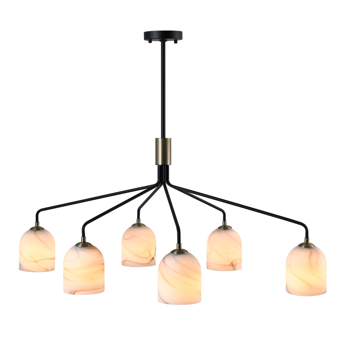Crema 6 Light Chandelier