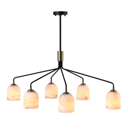 Crema 6 Light Chandelier