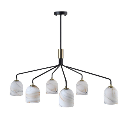 Crema 6 Light Chandelier