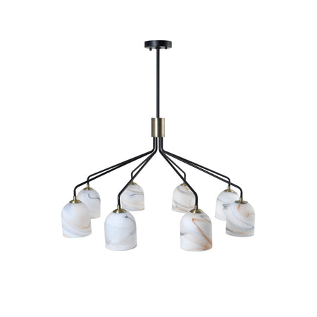 Crema 8 Light Chandelier 34.25"