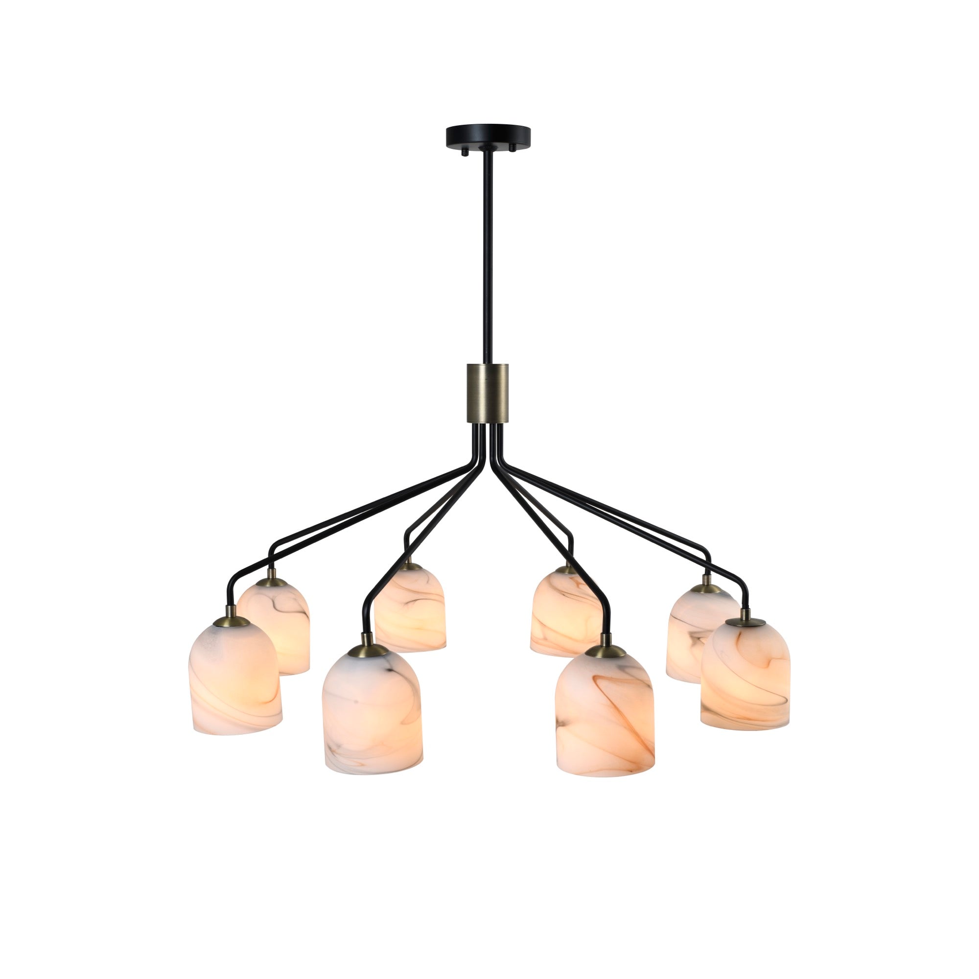 Crema 8 Light Chandelier 34.25"