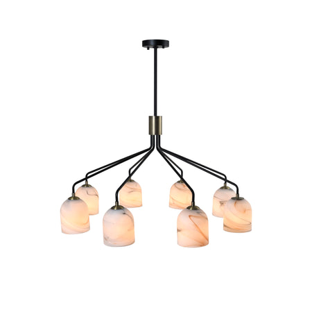 Crema 8 Light Chandelier 34.25"