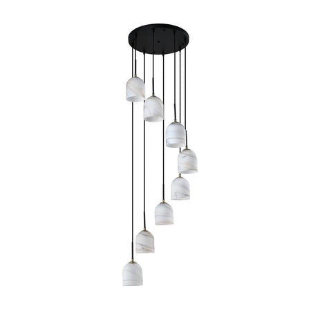 Crema 8 Light Chandelier 18.5"
