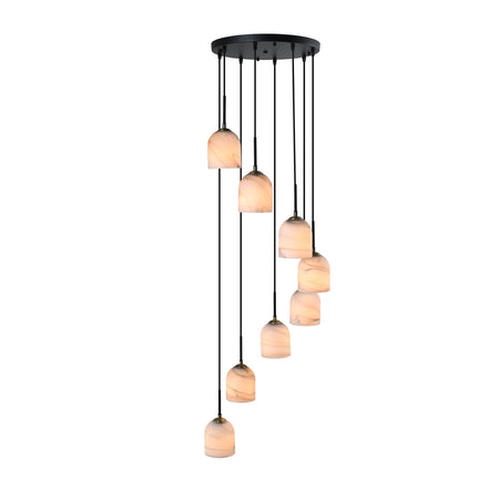 Crema 8 Light Chandelier 18.5"