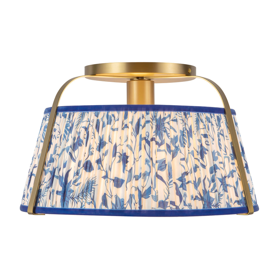 Scout 13-in Gold Semi-Flush Mount