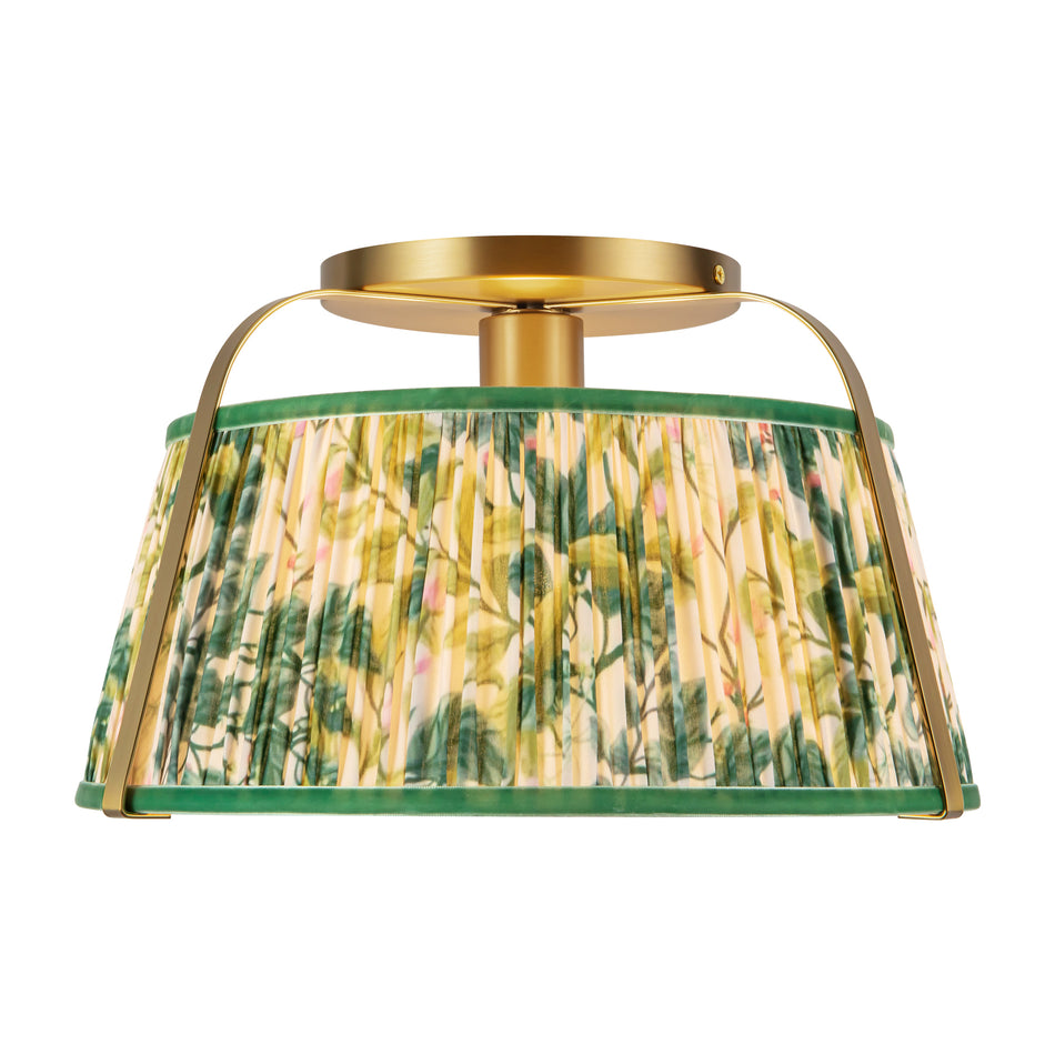 Scout 13-in Gold Semi-Flush Mount