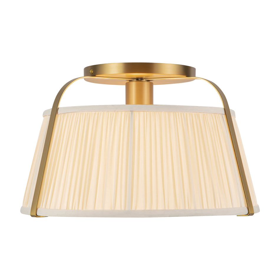 Scout 13-in Gold Semi-Flush Mount