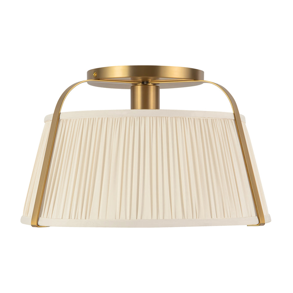 Scout 13-in Gold Semi-Flush Mount