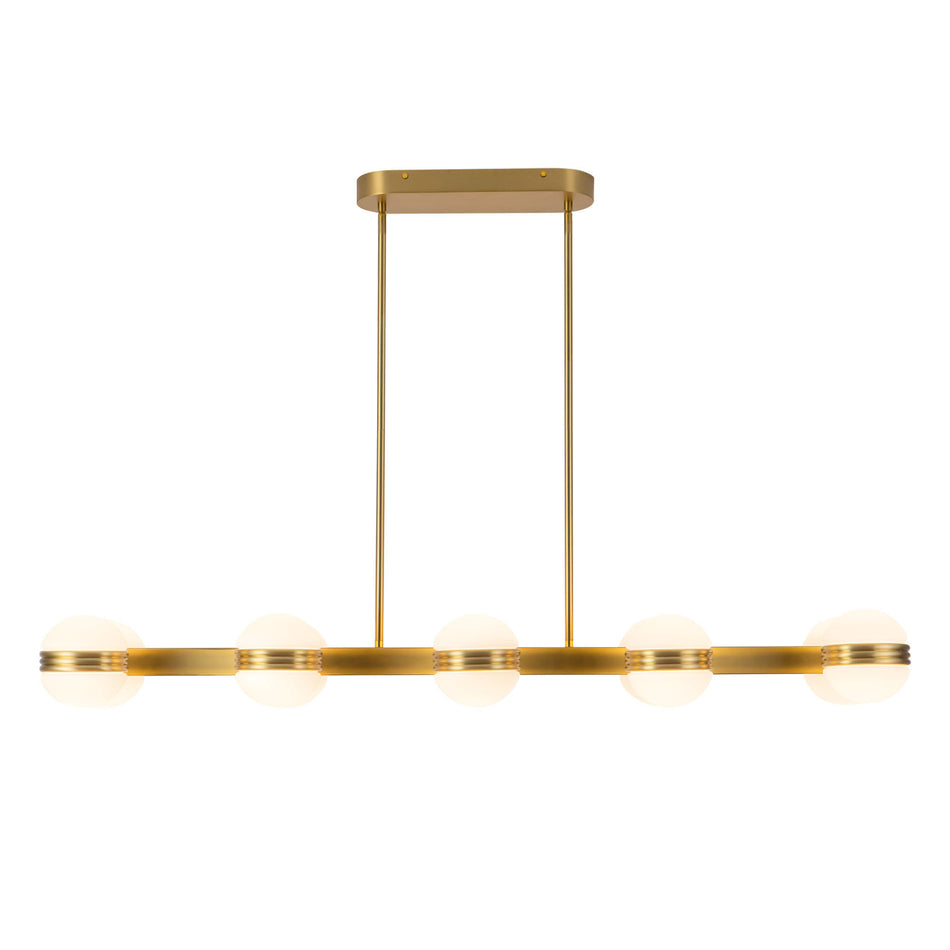 Selene 4-ft Gold dimmable LED Linear Pendant