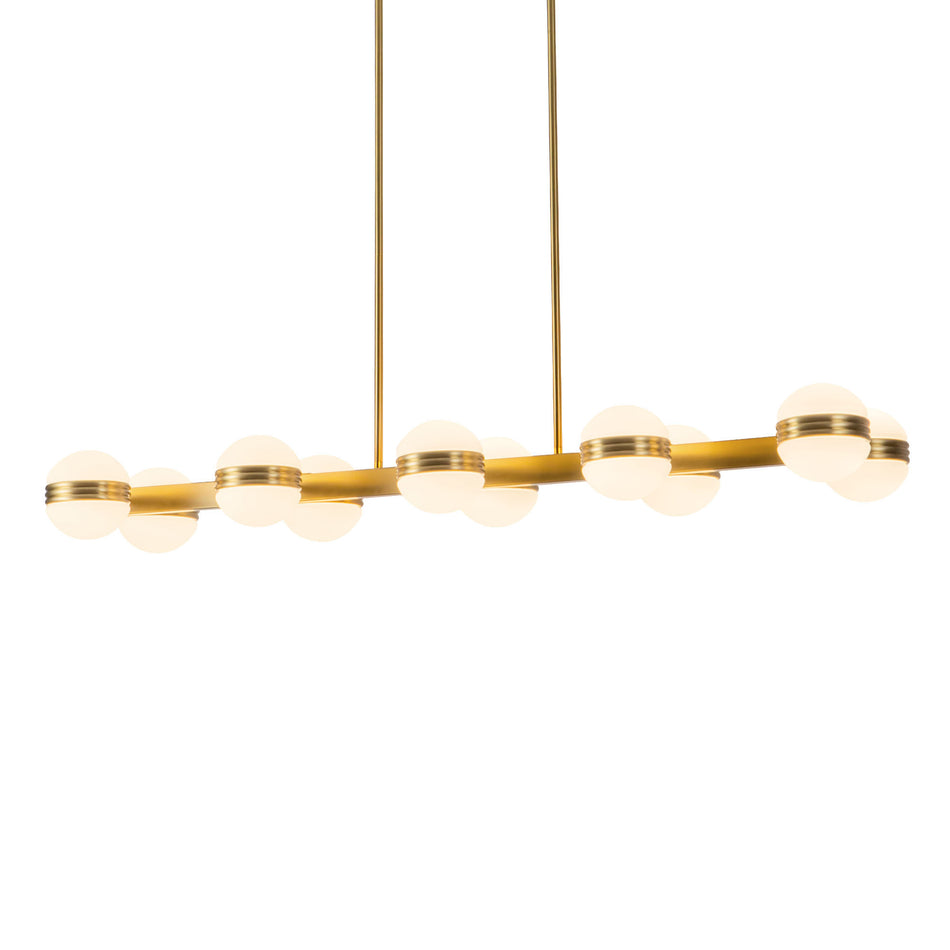 Selene 4-ft Gold dimmable LED Linear Pendant