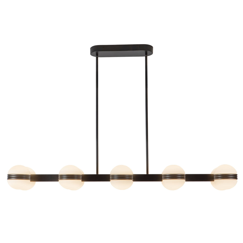 Selene 4-ft Black dimmable LED Linear Pendant