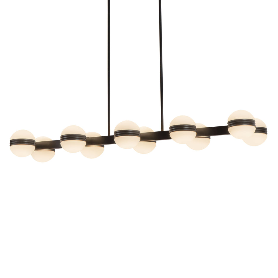 Selene 4-ft Black dimmable LED Linear Pendant