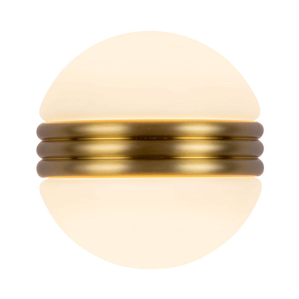 Selene 5-in Gold dimmable LED Wall Sconce