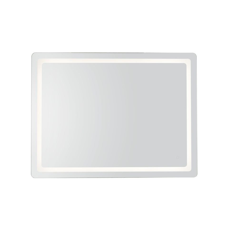 Seneca 48-in Sandblasted Merc Edge LED Vanity Mirror