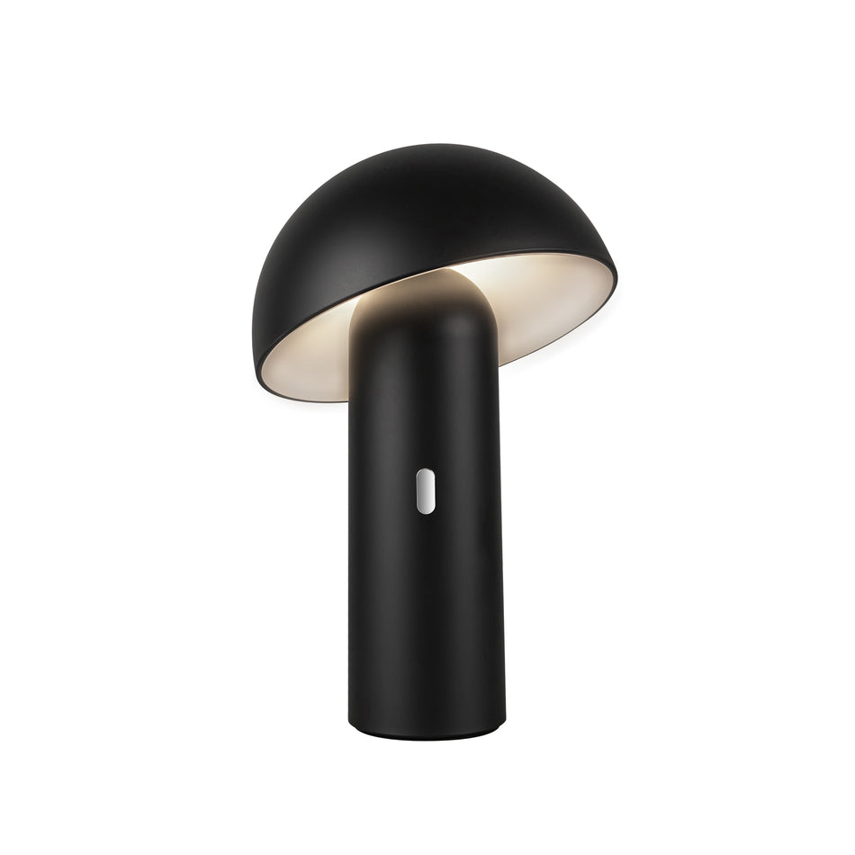 Setas 6-in Black LED Table Lamp by KUZCO