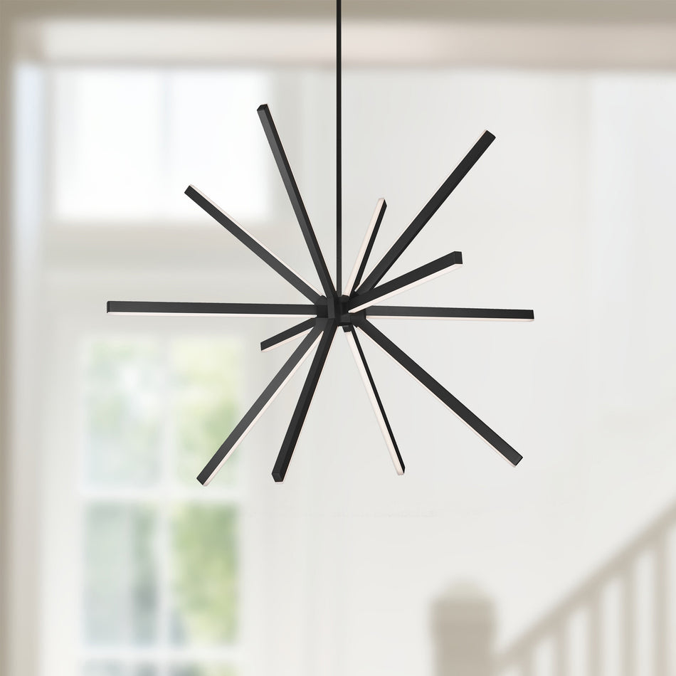 Sirius 56-in Black LED Chandeliers by KUZCO