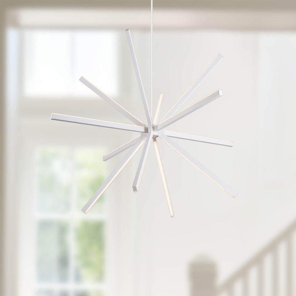 Sirius 56-in White LED Chandeliers by KUZCO