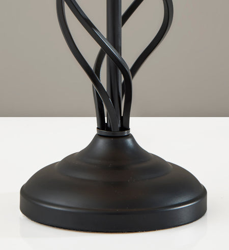 Darcy Table Lamp- Grey Drum Shade