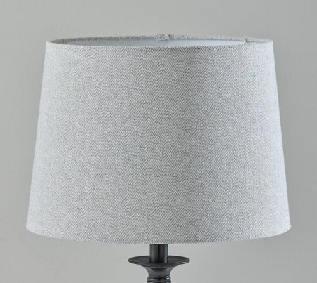 Darcy Table Lamp- Grey Drum Shade