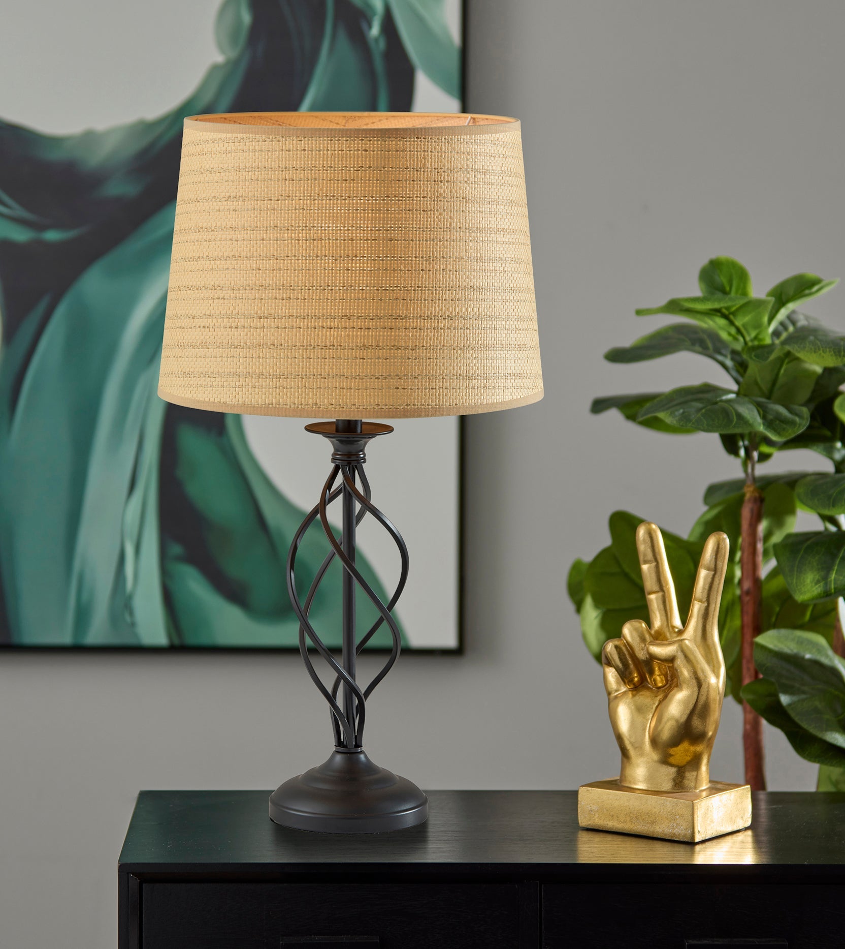 Darcy Table Lamp- Natural Shade