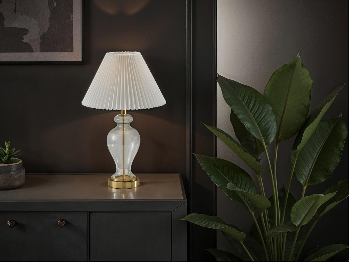 Sonata Table Lamp- Pleated Shade
