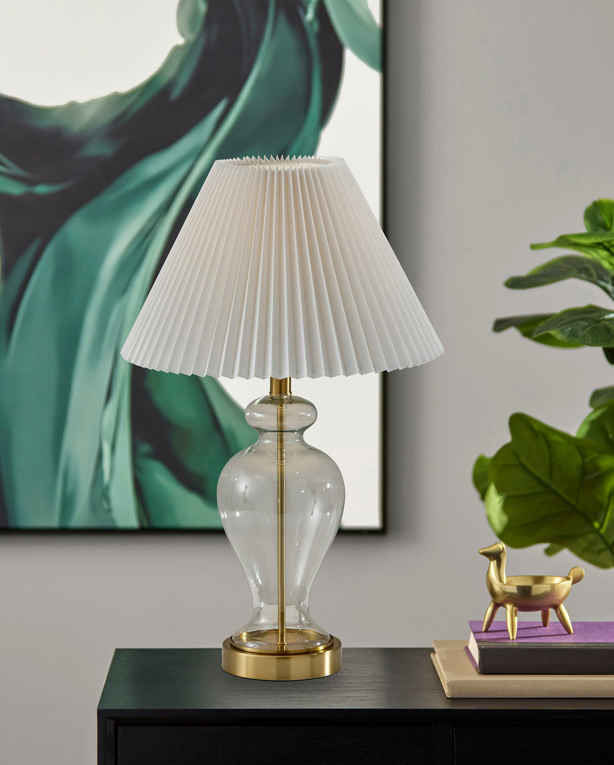 Sonata Table Lamp- Pleated Shade
