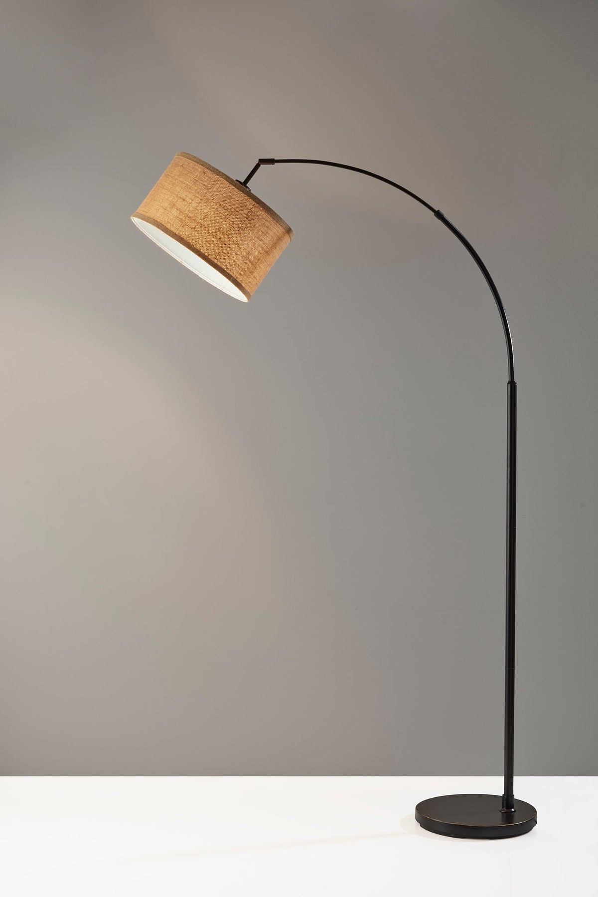 Burlap Arc Lamp