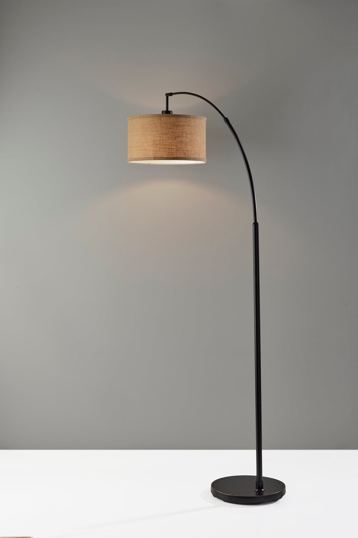 Burlap Arc Lamp