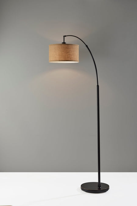 Burlap Arc Lamp
