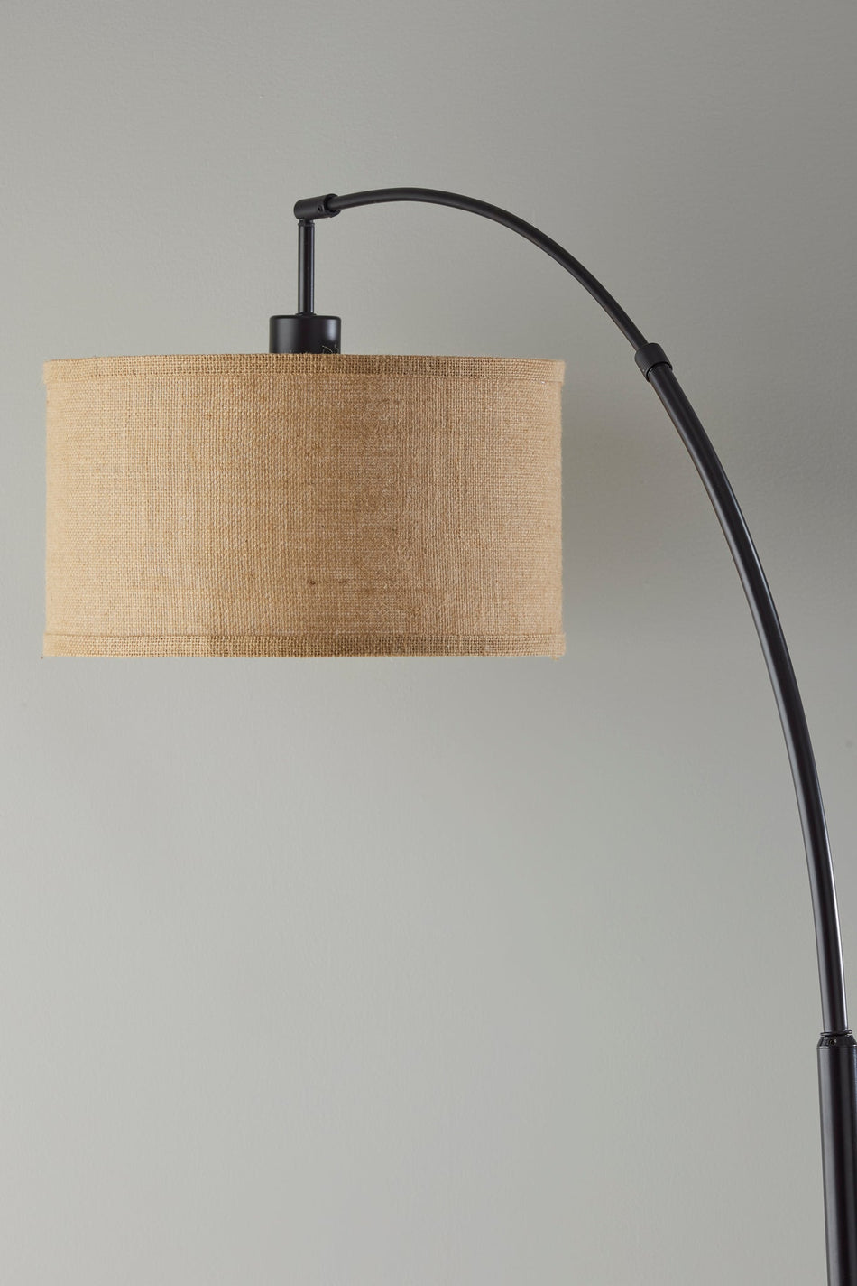 Burlap Arc Lamp