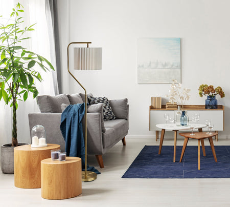Evan Floor Lamp- Antique Brass