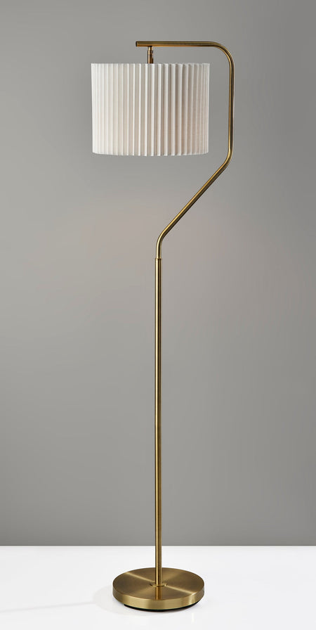 Evan Floor Lamp- Antique Brass