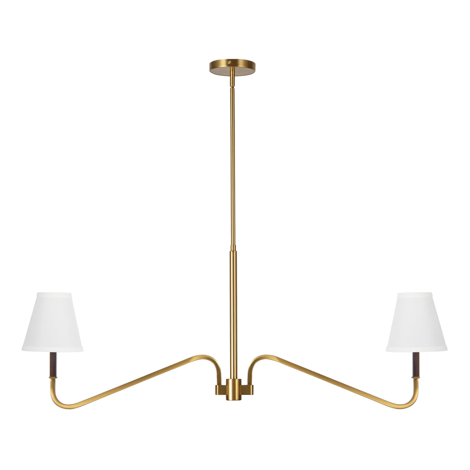 Sloan 30-in Gold Linear Pendant