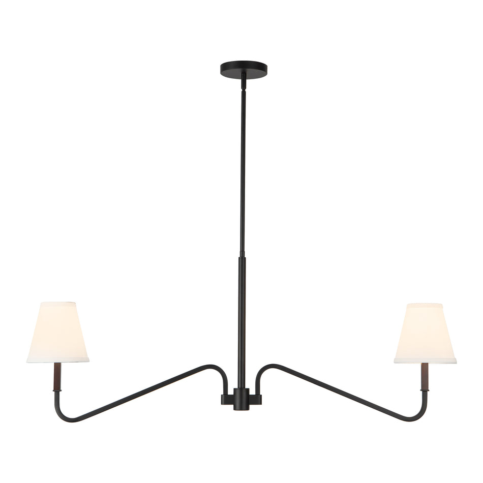 Sloan 30-in Black Linear Pendant