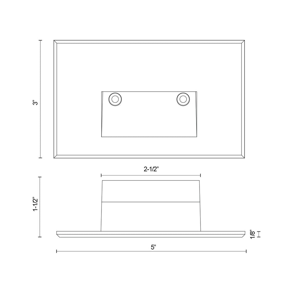 Sonic 3-in Brushed Nickel LED Exterior Low Voltage Wall/Step Lights by KUZCO