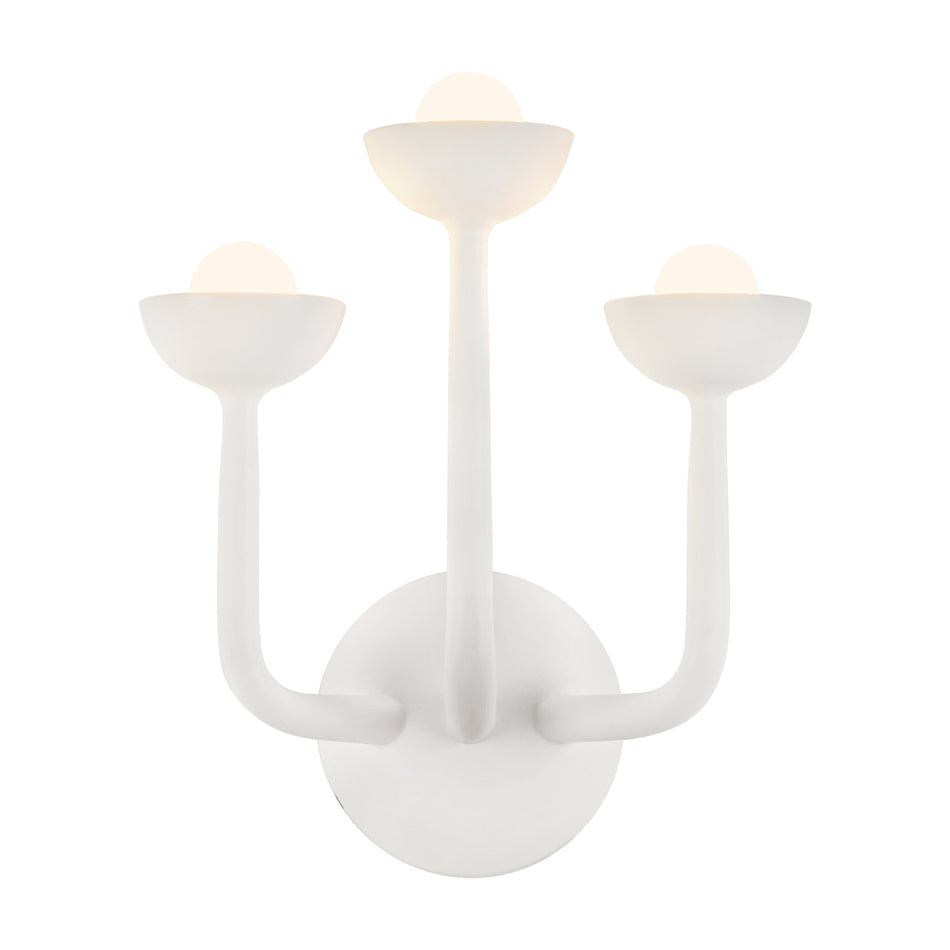 Spade 11-in White dimmable LED Bathroom Vanity Light