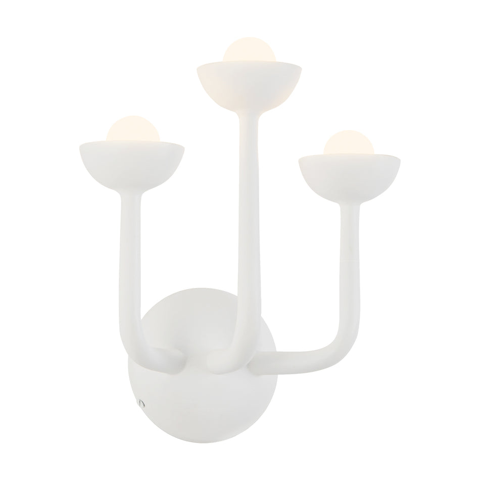 Spade 11-in White dimmable LED Bathroom Vanity Light