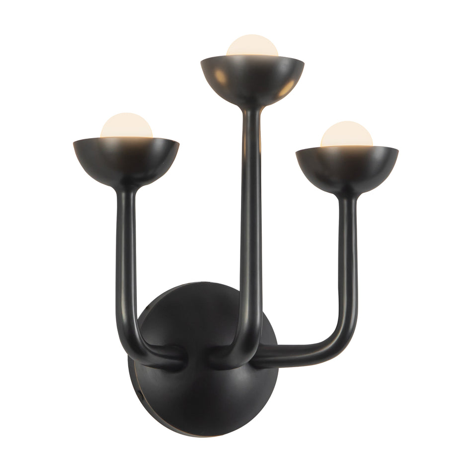 Spade 11-in Black dimmable LED Bathroom Vanity Light