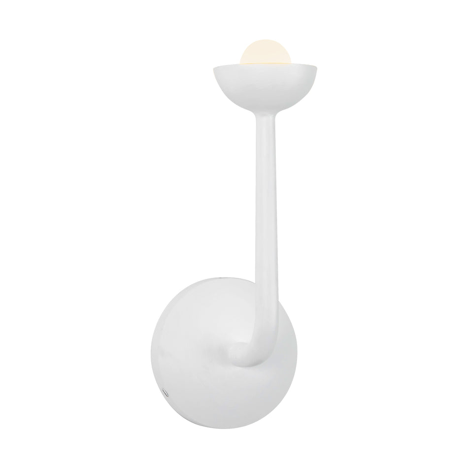 Spade 5-in White dimmable LED Bathroom Vanity Light