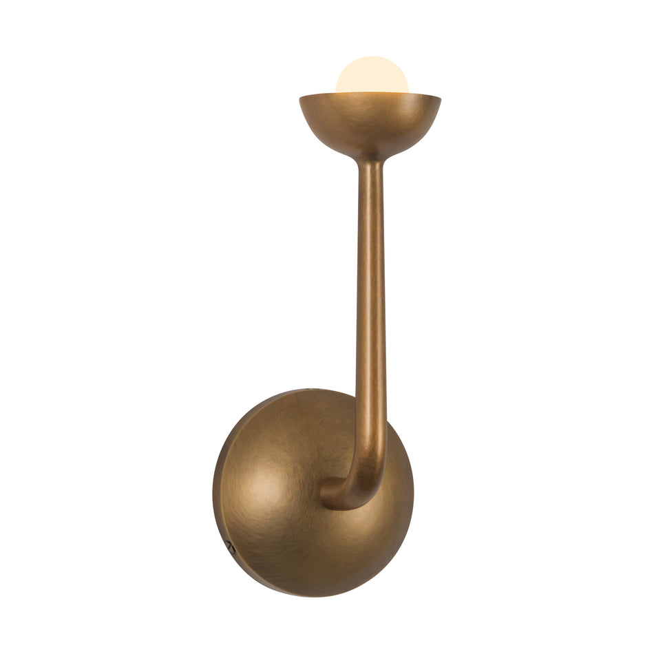 Spade 5-in Brass dimmable LED Bathroom Vanity Light