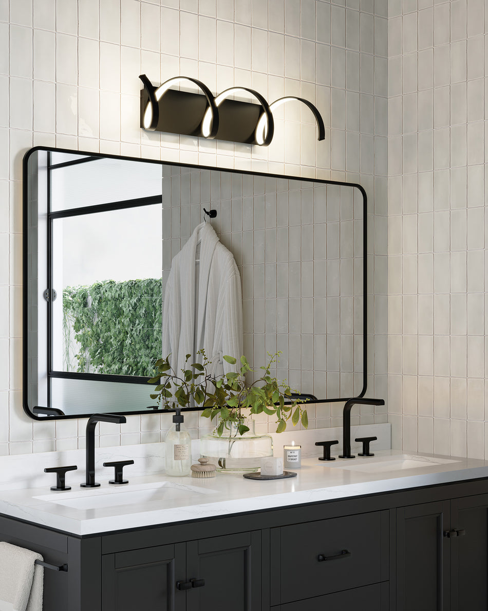 Synergy 30-in Black LED Wall Sconce by KUZCO