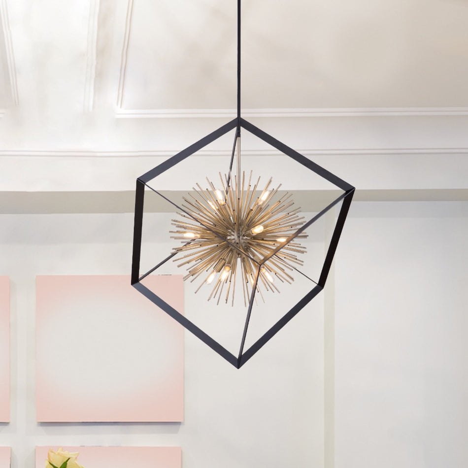Sunburst  12-Light Chandelier