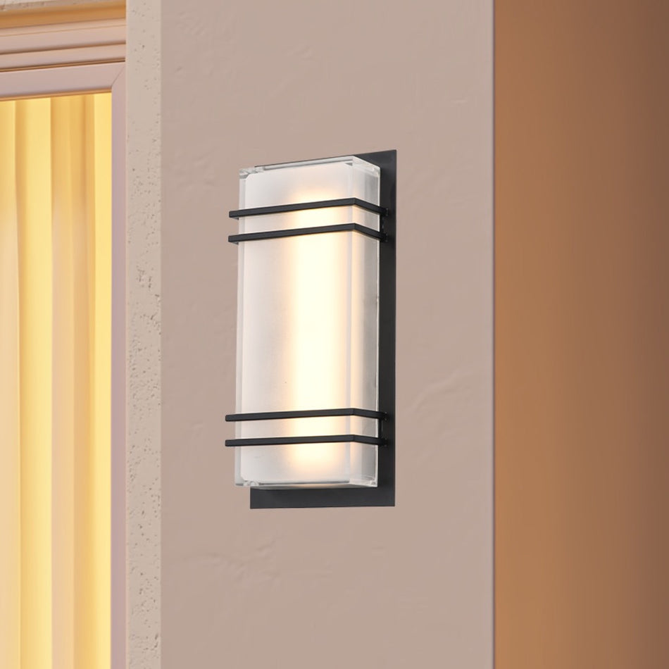 Sausalito 15W LED Outdoor Wall Light Black