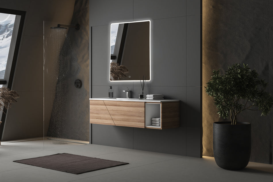 Reflections Collection 32W LED Rectangular Mirror Silver