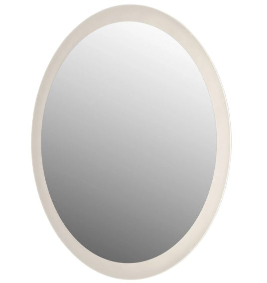 Quoizel Intensity 33 Inch Diameter Circular Flat Iron Framed Wall Mounted Vanity Mirror by Quoizel