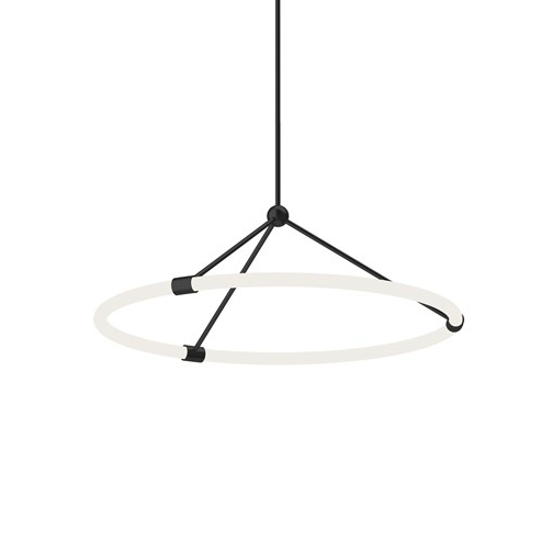 Santino Black Pendant by KUZCO