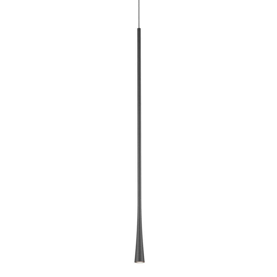 Taper 32-in Black LED Pendant by KUZCO