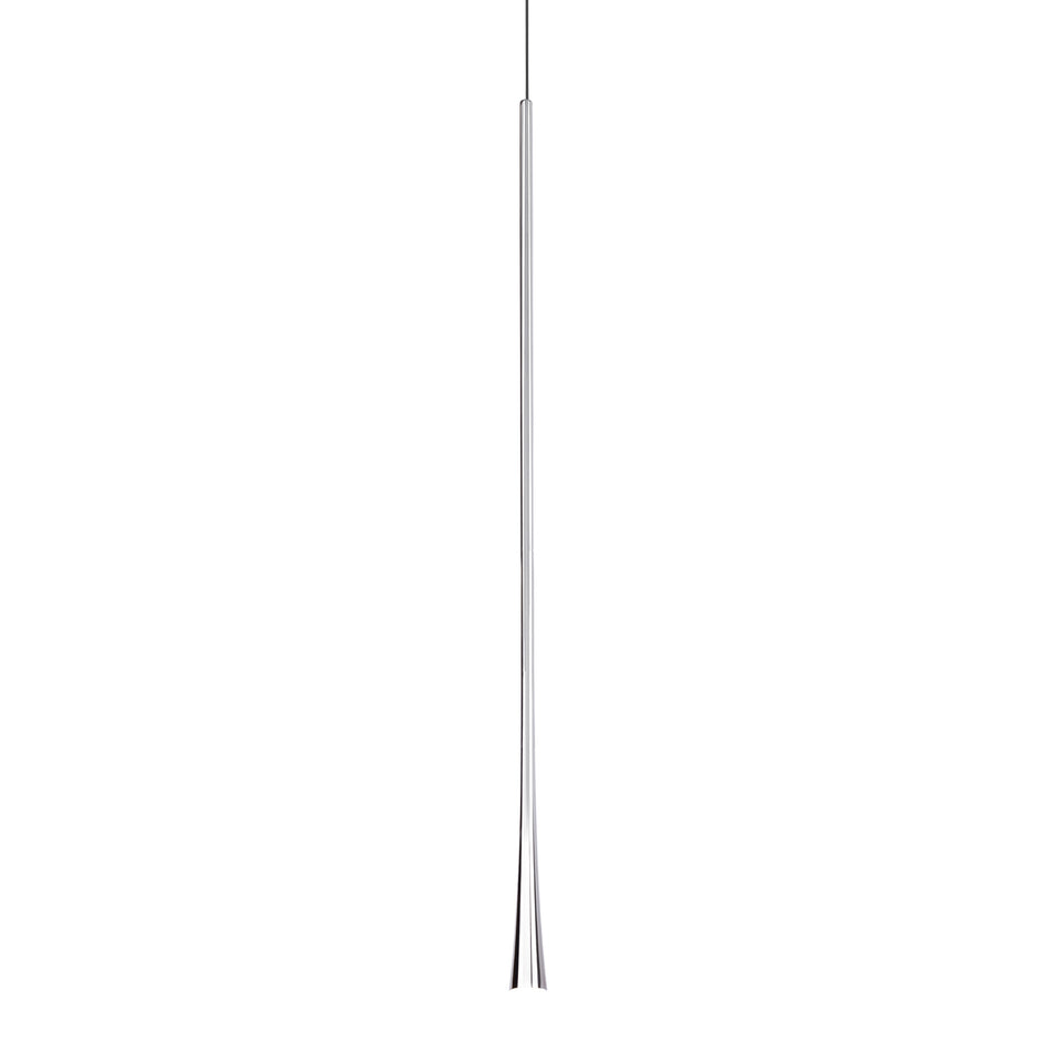 Taper 32-in Chrome LED Pendant by KUZCO